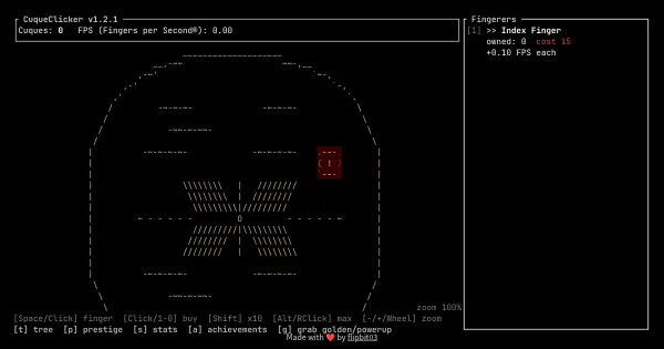 Screenshot of cuqueclicker