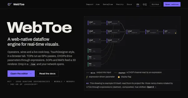 Screenshot of WebToe
