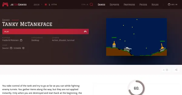 Screenshot of tanky mc tankface