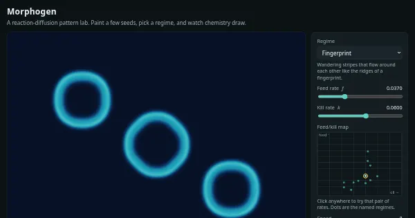 Screenshot of morphogen