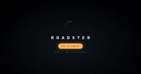 Screenshot of roadster flying car
