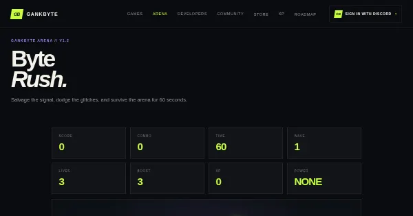 Screenshot of byte rush
