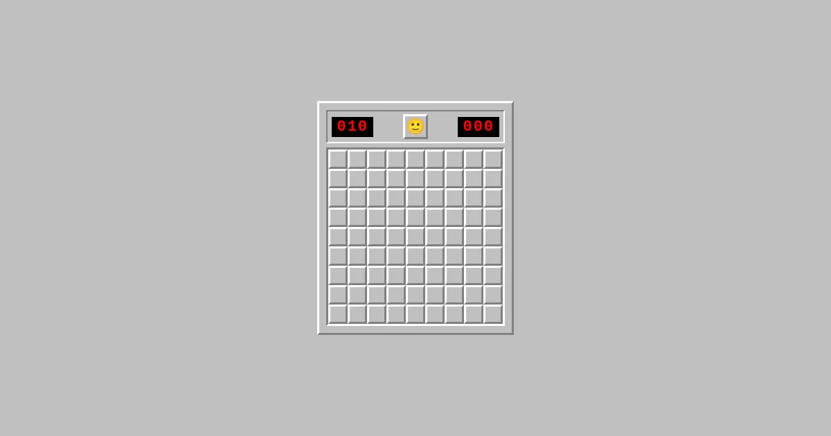 Screenshot of minesweeper