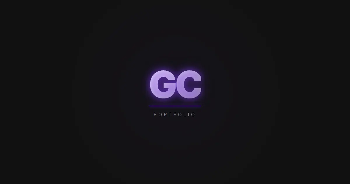 Screenshot of my portfolio