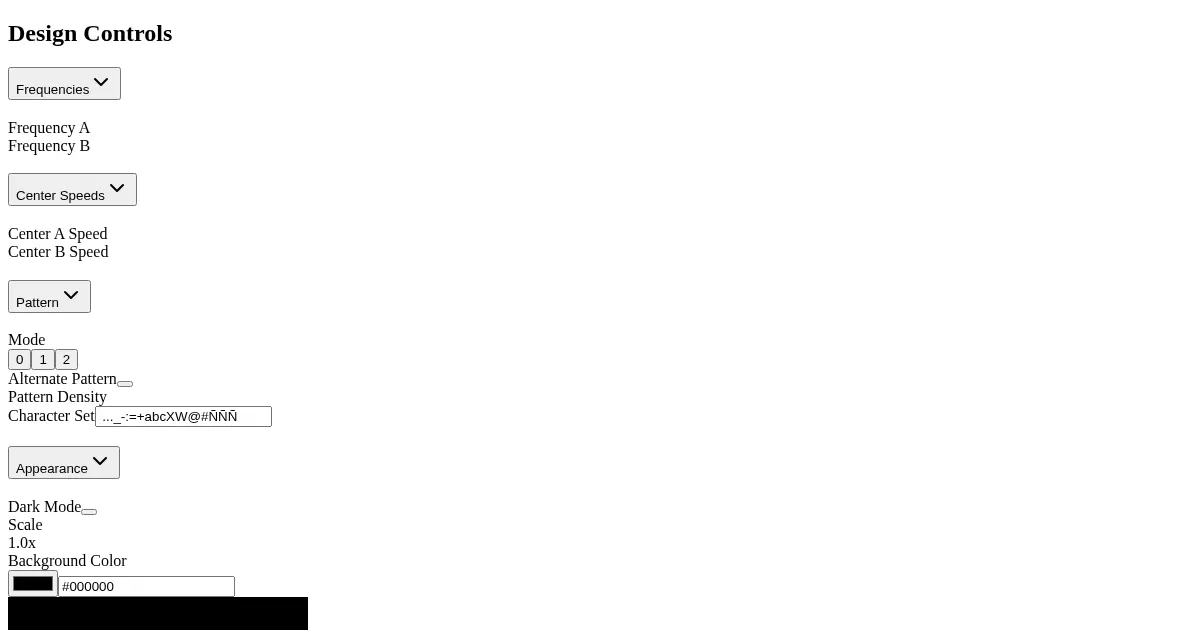 Screenshot of design tool