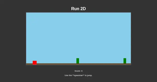 Screenshot of Run 2d