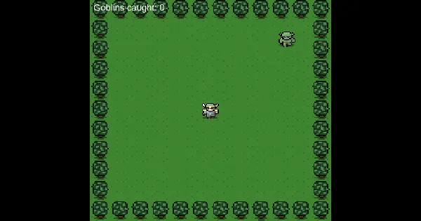 Screenshot of catch the goblin
