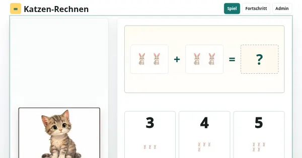 Screenshot of katzen rechnen