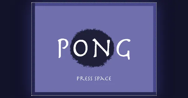 Screenshot of phaser pong