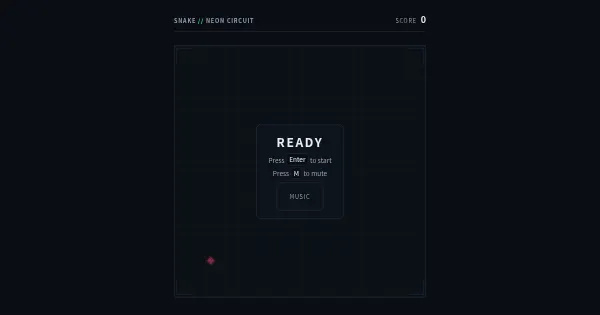 Screenshot of snakeneoncircuit