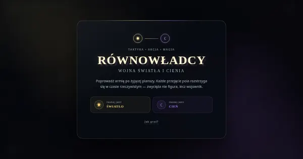 Screenshot of rownowladcy game