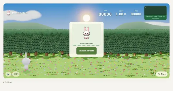 Screenshot of bunny run