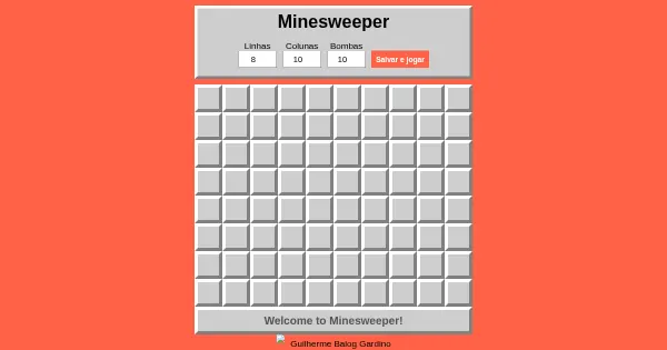 Screenshot of minesweeper
