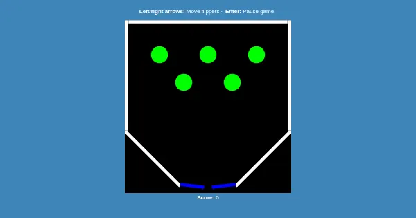 Screenshot of pinball