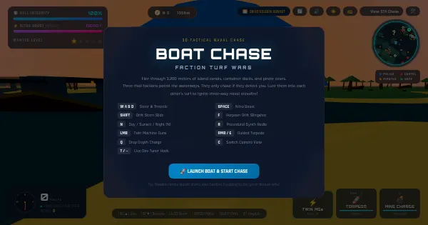 Screenshot of Boat Chase