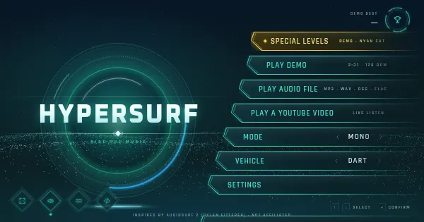 Screenshot of hypersurf