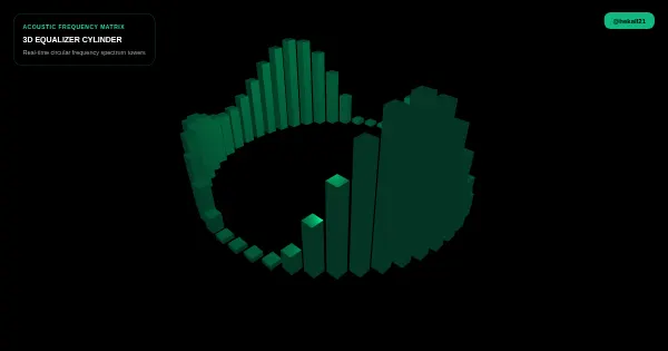 Screenshot of spatial equalizer towers 3d