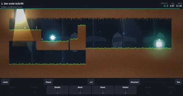 Screenshot of lemmings web