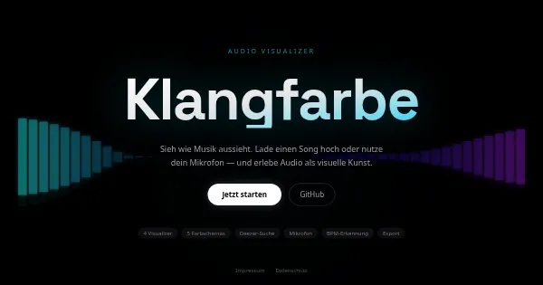 Screenshot of klangfarbe