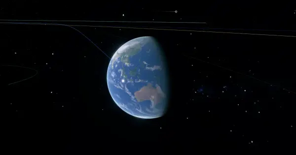 Screenshot of solar system