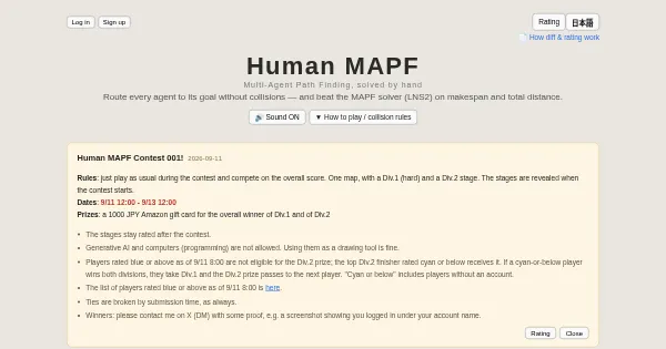 Screenshot of human mapf