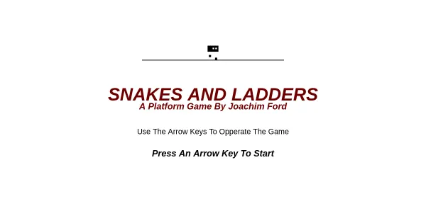 Screenshot of snakes and ladders