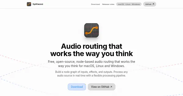 Screenshot of Splitwave