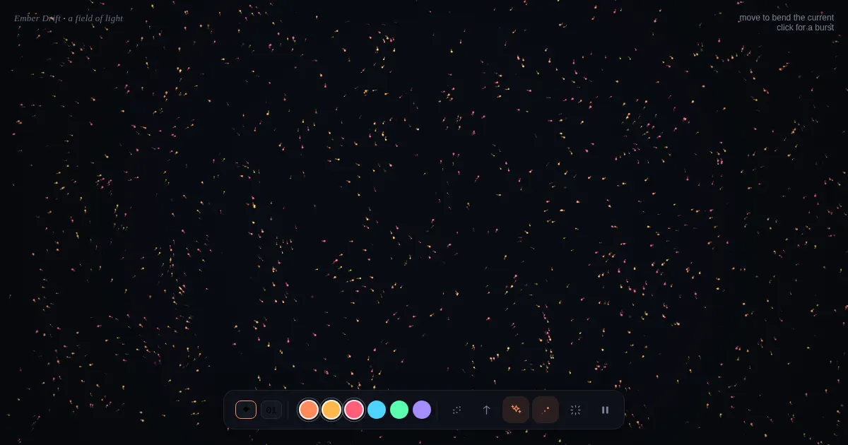 Screenshot of ember drift