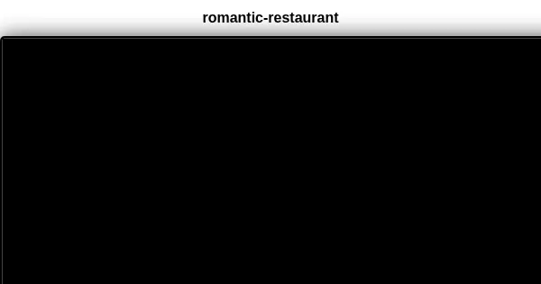 Screenshot of romantic restaurant