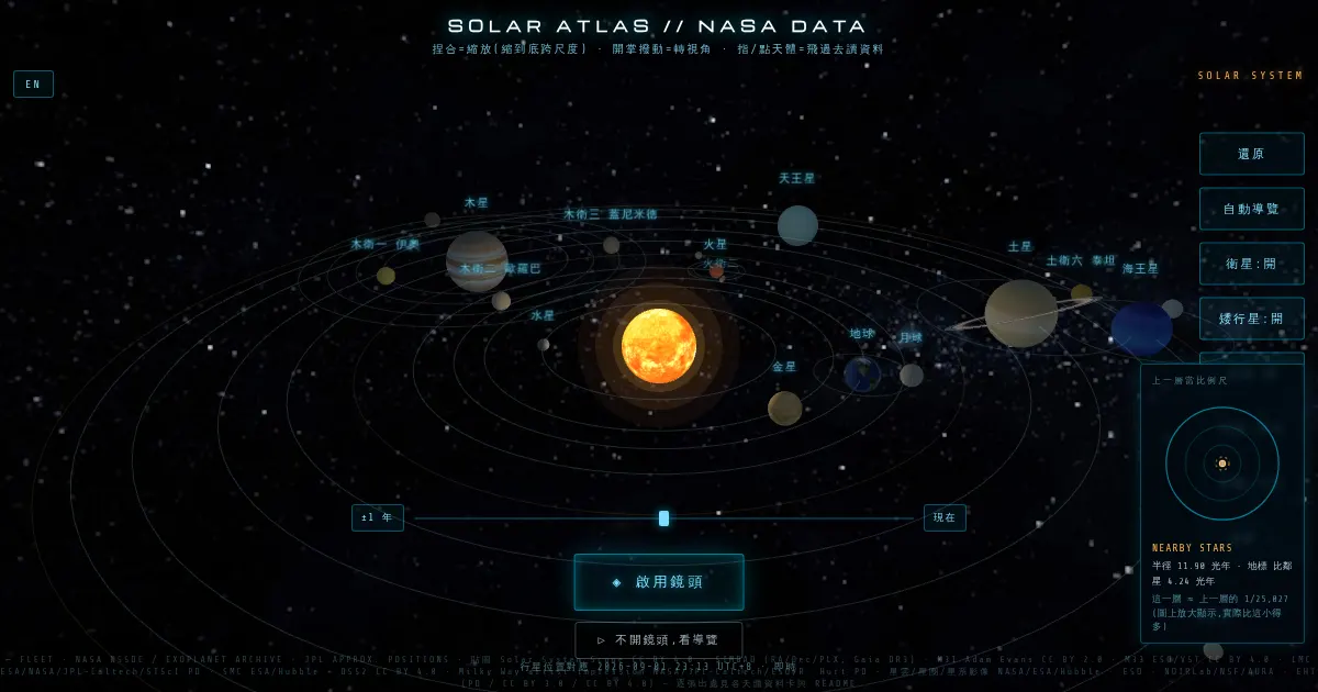 Screenshot of solar atlas gesture