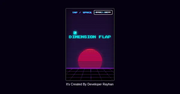 Screenshot of dimension flap