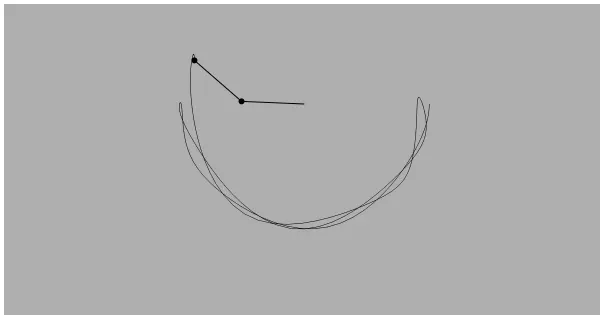 Screenshot of double pendulum
