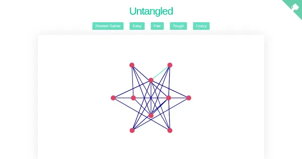 Screenshot of untangled