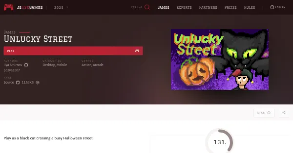 Screenshot of unlucky street