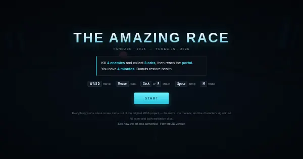 Screenshot of amazing race 3d