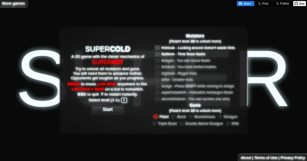 Screenshot of supercold