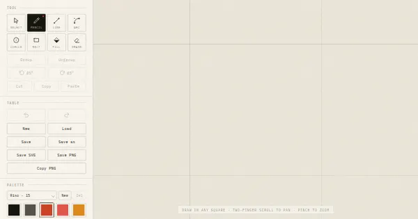 Screenshot of tessera