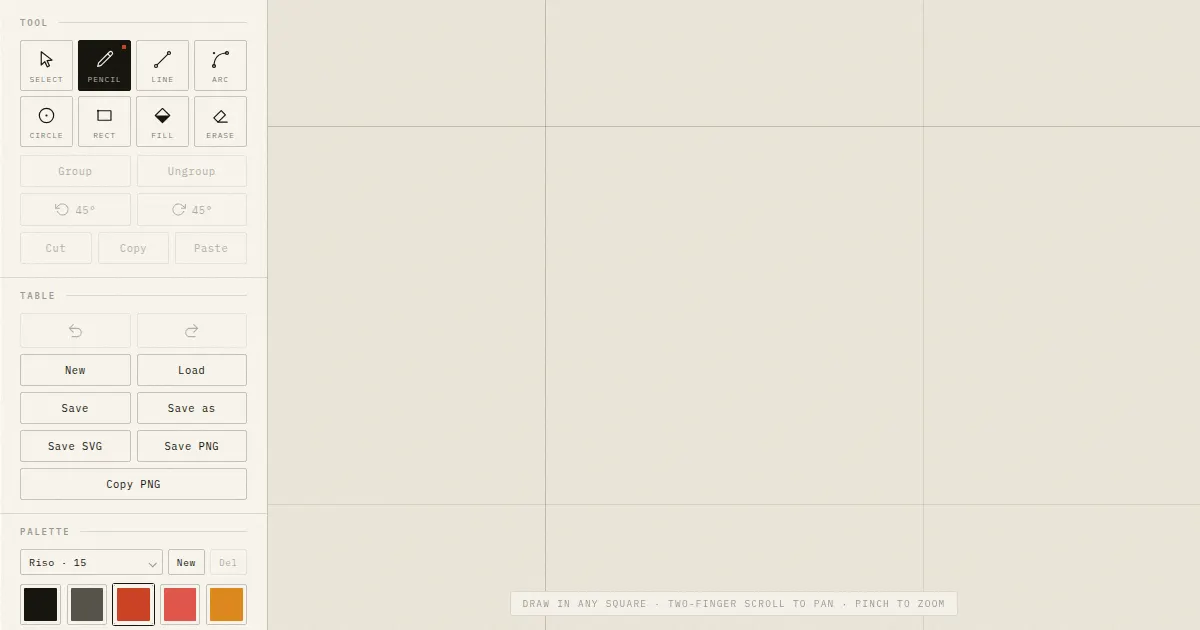 Screenshot of tessera
