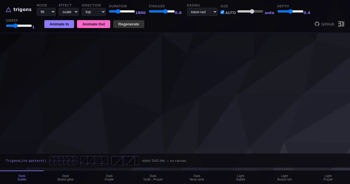 Screenshot of trigons lite