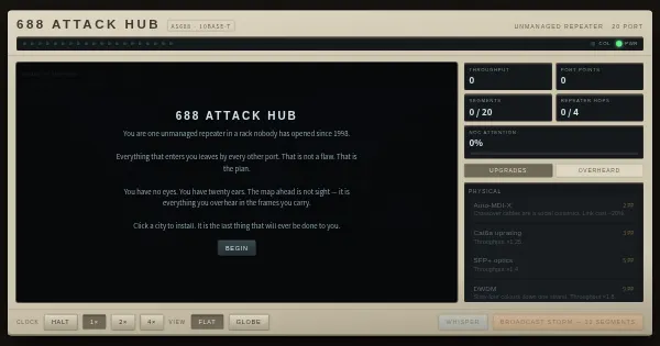 Screenshot of 688 attack hub