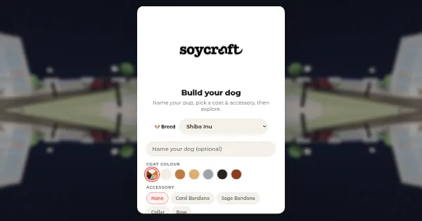 Screenshot of soycraft world
