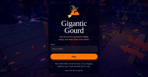 Screenshot of gntc halloween game