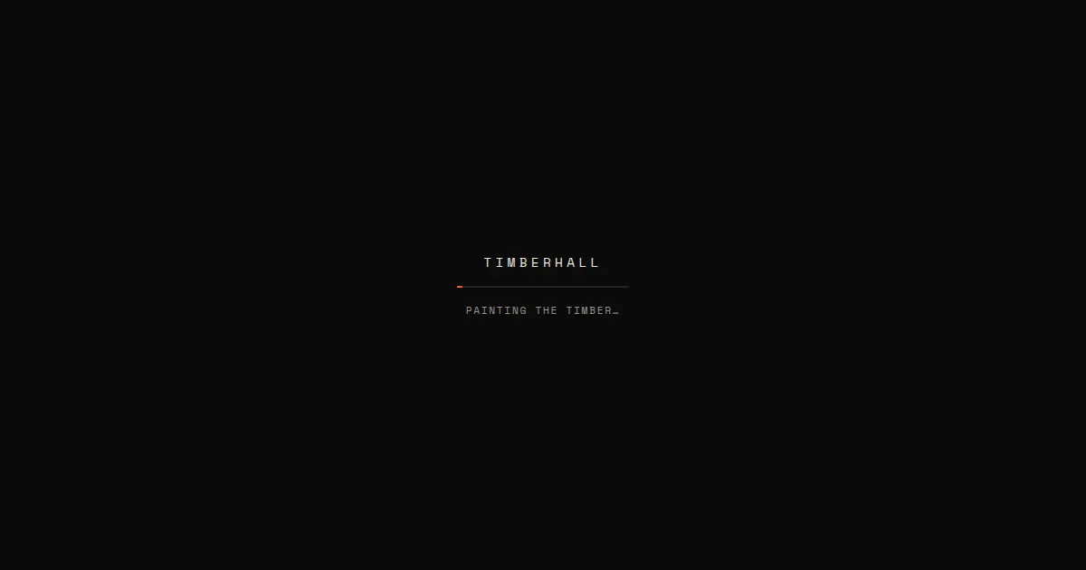 Screenshot of timberhall studio