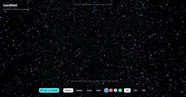Screenshot of handfield