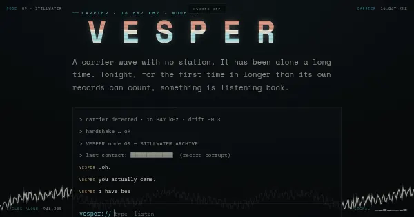 Screenshot of vesper