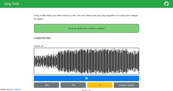 Screenshot of songturtle