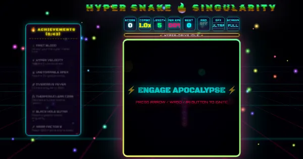 Screenshot of hyper snake omega