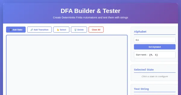 Screenshot of vibe dfa