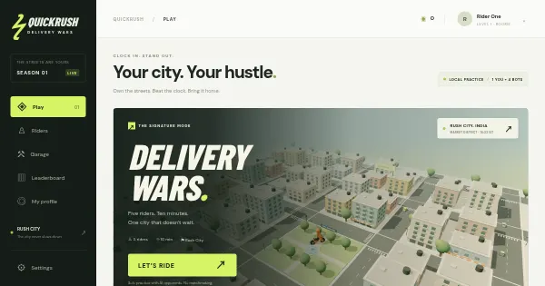 Screenshot of QuickRush