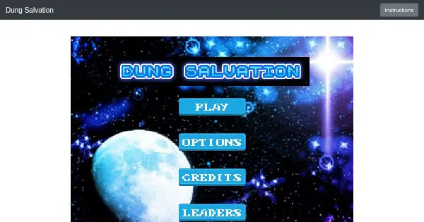 Screenshot of Dung Salvation Shooter Game JS